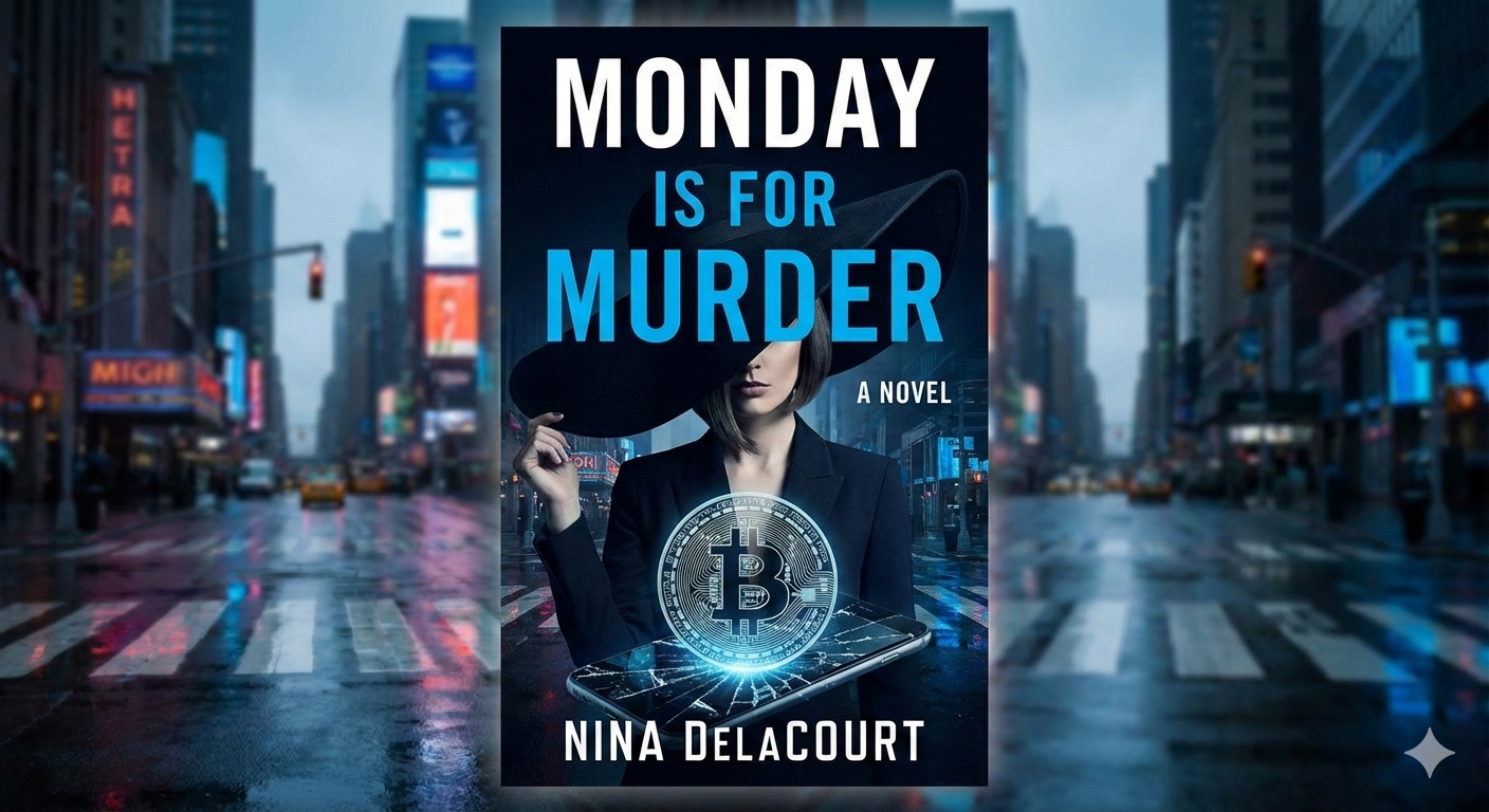 Cover art for Monday Is for Murder, a novel in progress.